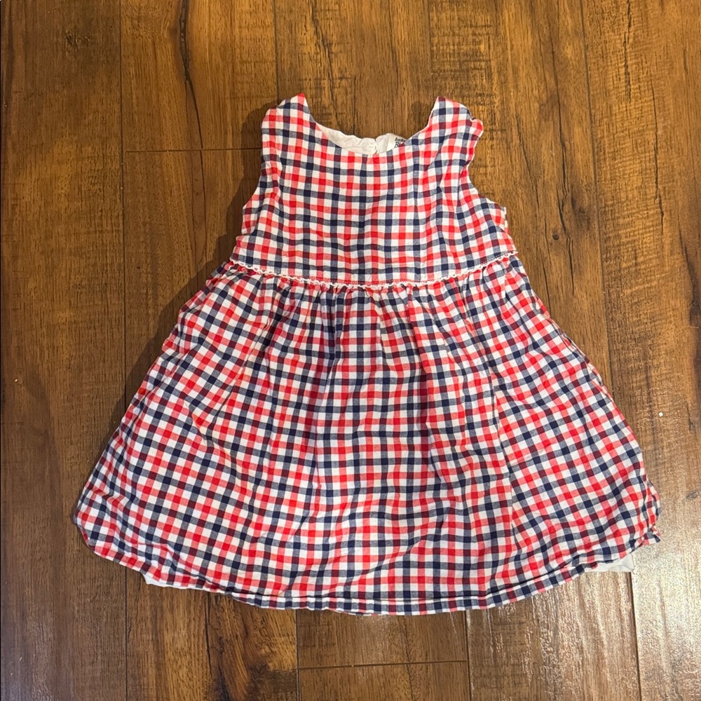 Baby B'gosh Red and Blue Plaid Dress